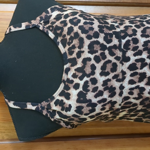 Rae Mode Leopard Print Racer Back Top - Picture 1 of 9